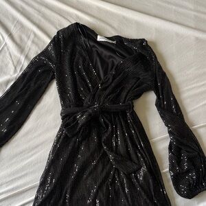 Black Sequin Dress Petal & Pup | New Year’s eve Dress